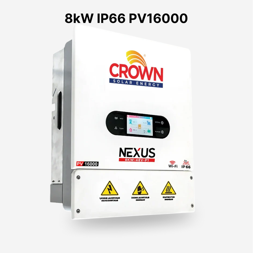 [FAA-HYB-035] Crown Nexus 8kW PV16,000 Single Phase Hybrid Solar Inverter