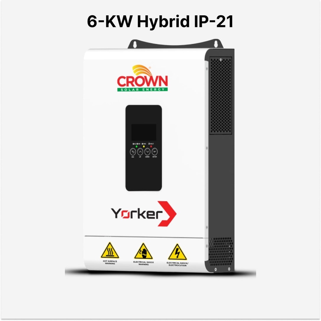 [FAA-HYB-039] Crown Yorker 6KW IP21 Hybrid Solar Inverter