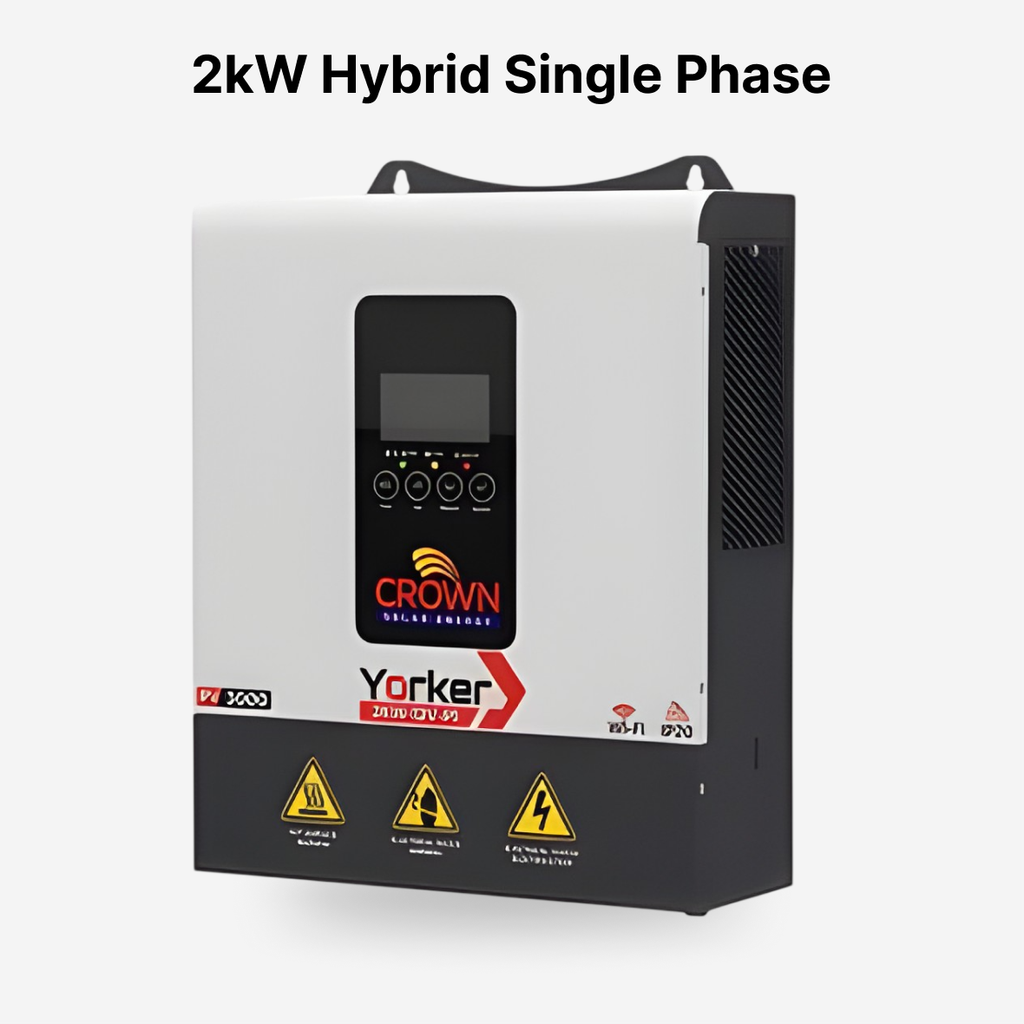 [FAA-HYB-065] Crown Yorker 2kW Pure Shine Wave Solar Inverter
