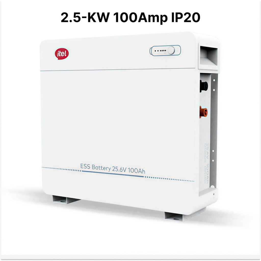[FAA-BAT-046] Itel 2.5KW 25.6v 100Amp IP-20 Lithium Battery
